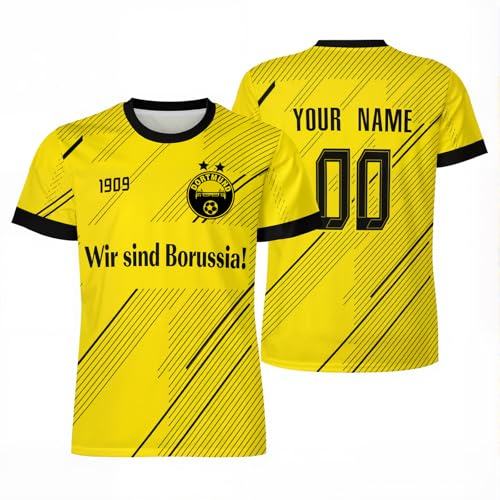Generisch Personalisierte BVB Trikot,BVB Trikot mit Eigenem Namen &...