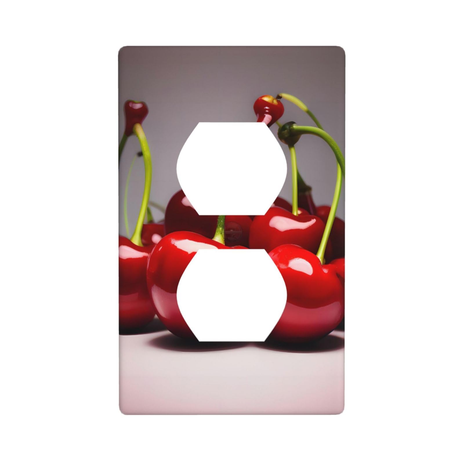 Chilean Cherries Decorative Switch Plate Cover-Unbreakable Polycarbonate Wall Plate for Home Office, 1 Gang with Screws