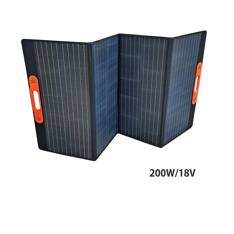 Pannello Solare di Alimentazione for Flacone di Alimentazione Mobile con Scheda di Ricarica Solare Pieghevole Modulo Fotovoltaico in Silicio Monocristallino da 200 W 18 V