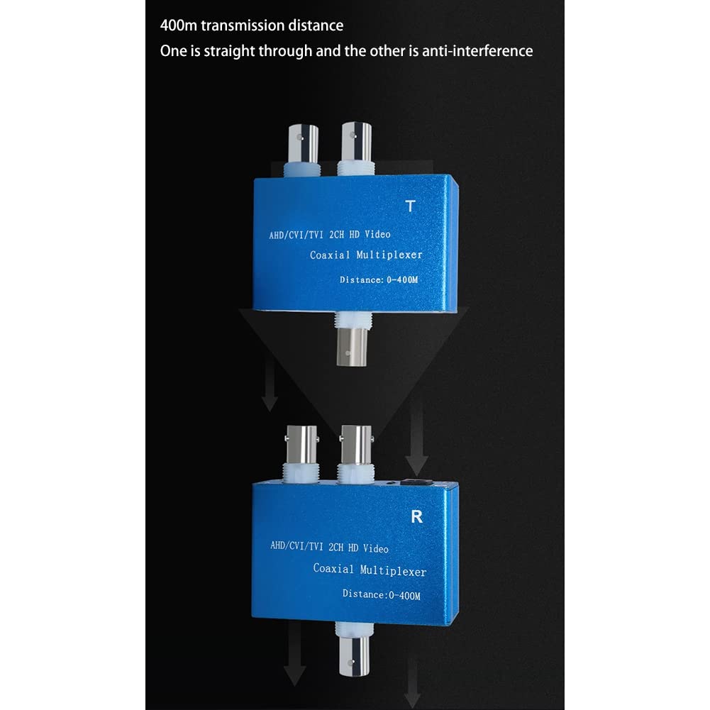 1080P AHD/CVI/TVI / 2CH HD Multiplexor de vídeo coaxial (Vídeo de 2 canales en una transmisión por cable coaxial)