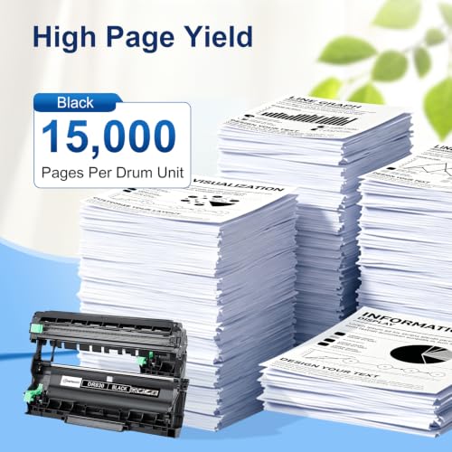 Image of DR830 Drum Unit DR 830 DR-830 Drum for DCP-L2640DW MFC-L2820DW | Compatible for Brother DR830 Drum Use for HL-L2405W HL-L2460DW MFC-L2820DW HL-L2480DW HL-L2400D Printer (Not Toner, 2-Pack)
