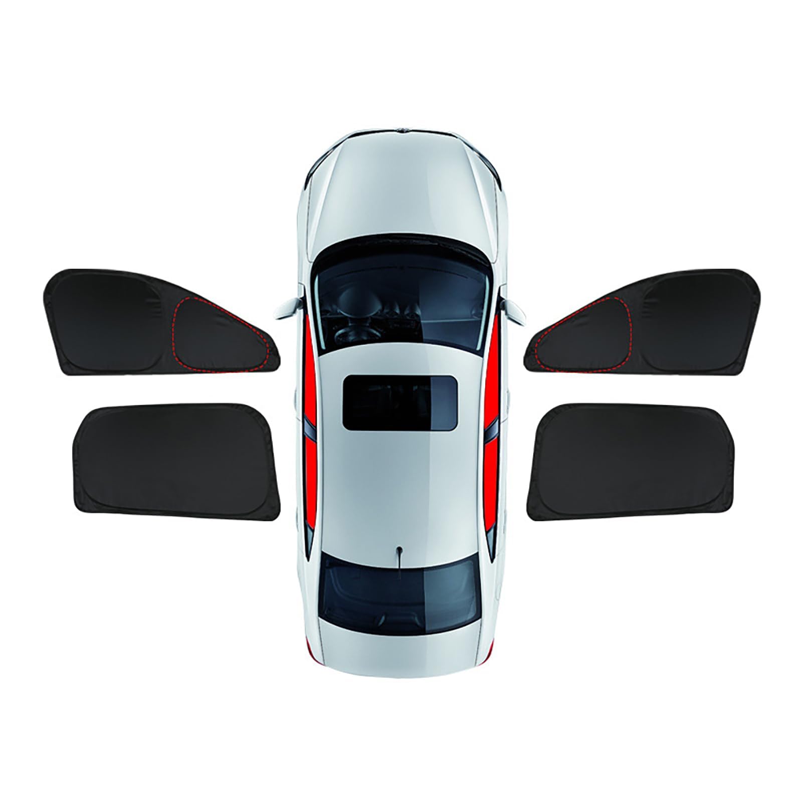 NHGTFOQ Car Sunshade, for BMW IX2 U10 2024+ Windscreen Sun Shade Side Window Privacy Blocker UV Ray Protection Foldable Interior Heat Shield,B