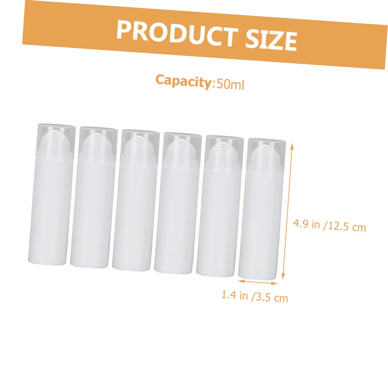 Healvian 3 Set Bottiglie Dispenser Per Lozione Vacchetta Contenitori Per Crema Bottiglie Viaggio Airless Design E Compatto Facile Usare E Portare Con 6 Pezzi*3