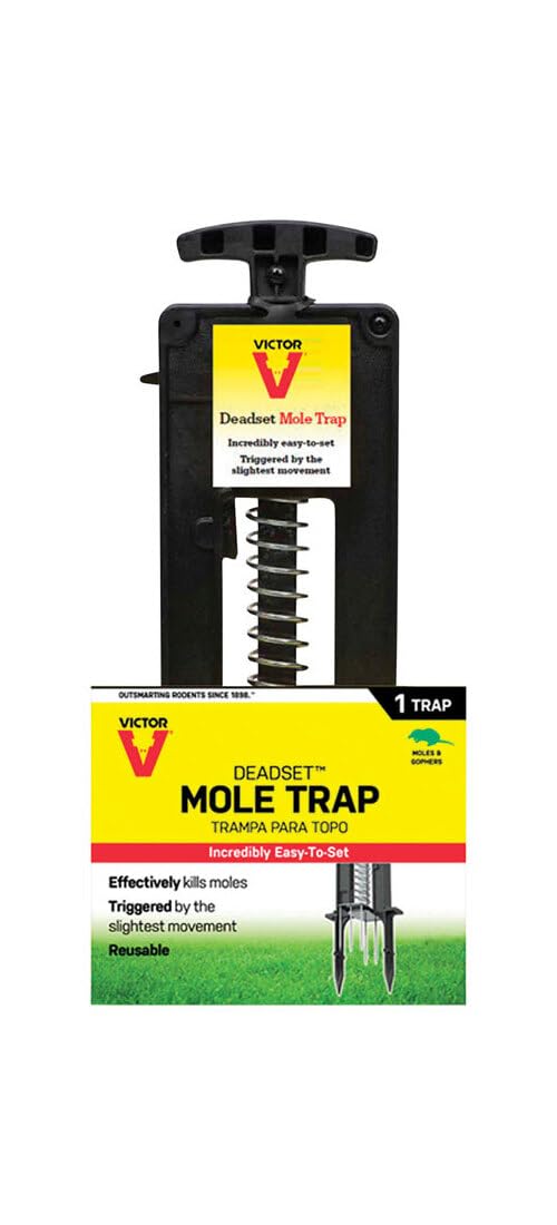 Victor M9015 - Trappola per talpe facile da montare, colore: nero