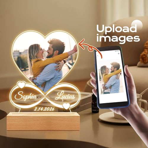 Custom Picture Frames, Personalized Photo Frame, Customized Picture Frames, Personalized Anniversary Birthday Gifts for Women Men Her Him Mom Dad Baby Kid Family Pet - Image 4