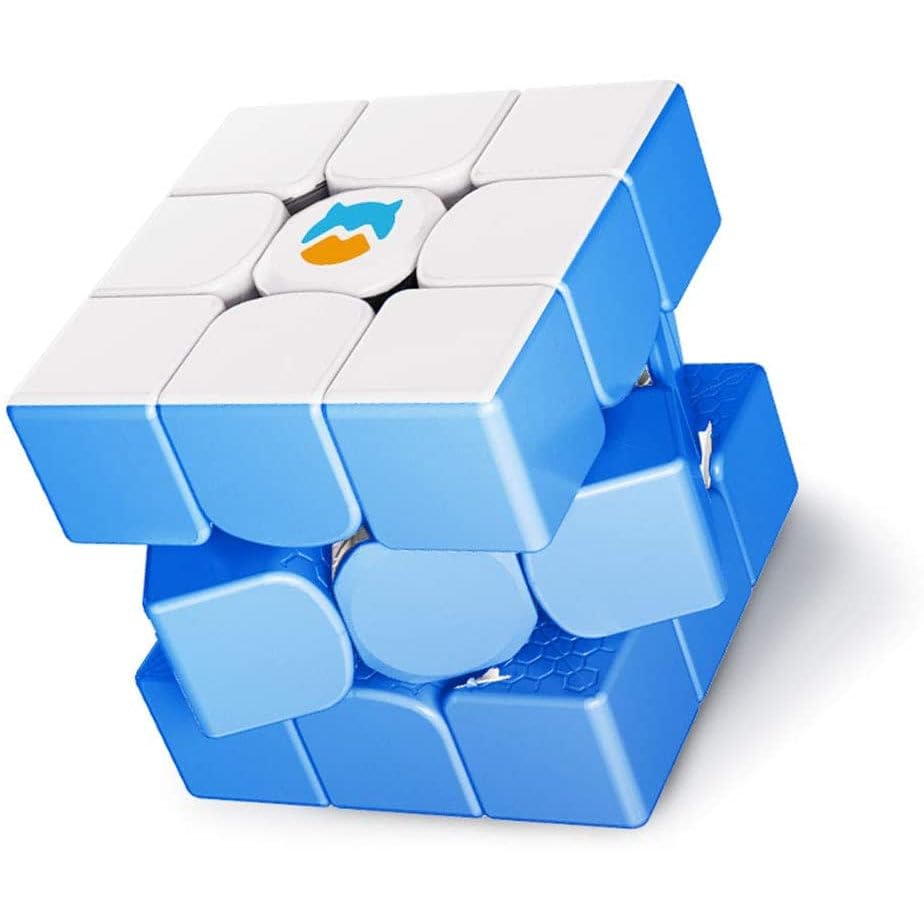 Monster Go by Gan Cloud MG3 Blue 3x3 Trainer Cube Gift Box, Rubik's Cube, Magic Cube, Screen free Brain Teaser Game Puzzle, Mental Fitness Toy, IQ Puzzle, Travel Toys, Gift for Kids