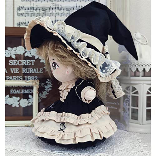 Niannyyhouse 20Cm Plushie Doll Little Witch Suit Hat Dress Petticoat 8In Kpop Stuffed Doll Clothing #TOP4