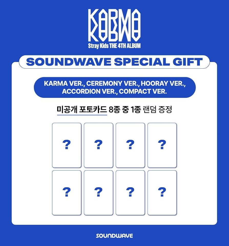 Stray Kids KARMA Sound Wave ラキドロ 8枚セット Qoo10] [8種セット][Stray Kids]