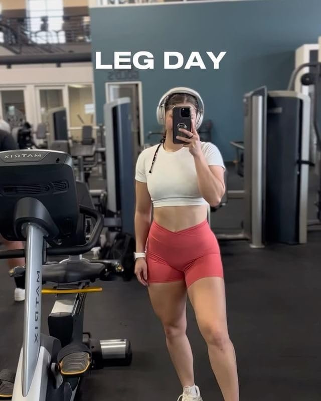 Aoxjox Short Sleeve Crop Tops for Women Classic Longline Baby Tee Workout T Shirt Top - Image 2