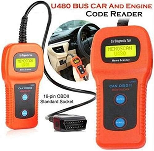 CAN OBDII/EOBDII Bus/ Engine Code Reader U480 Code Reader OBD2/OBDII Car or Truck Auto Diagnostic Engine Scanner U480 Memo Scanner