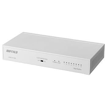 Amazon | BUFFALO Giga対応 金属筐体 電源内蔵 8ポート LSW6-GT