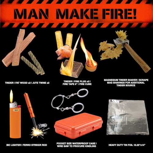 72 Hour Survival Kit - Two-Person 291 Pieces Survival Gear - 45L Go Bag, Bug Out Bag, Emergency Backpack, First Aid, Water Filter, Tools, Tent, Camping Essentials, Emergency Preparedness - THE Alpha - Image 4
