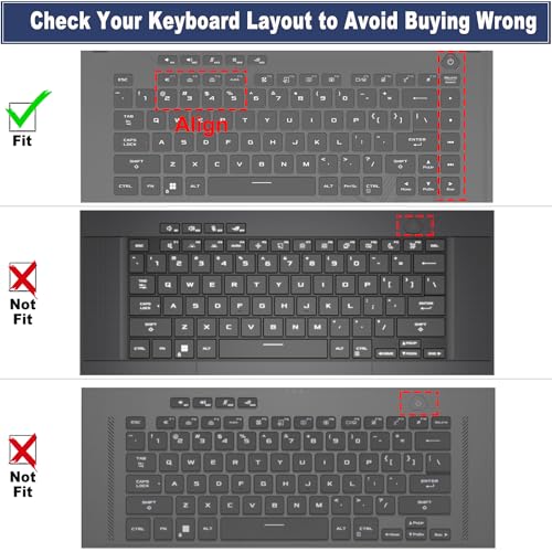 Protector teclado ultra delgado para ASUS ROG Strix G16 miniatura 2