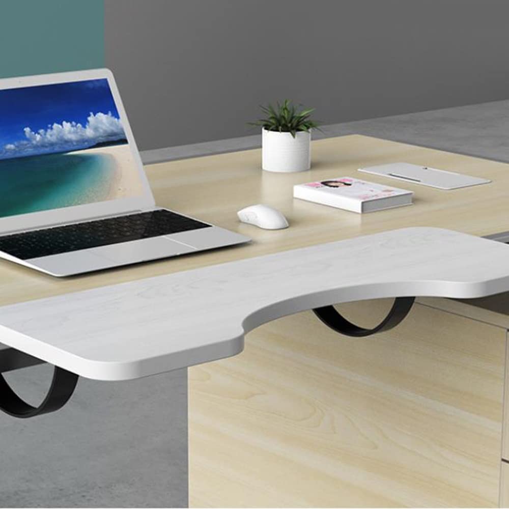 Tiroir pour clavier et plateau d'extension pour bureau avec fixation arc