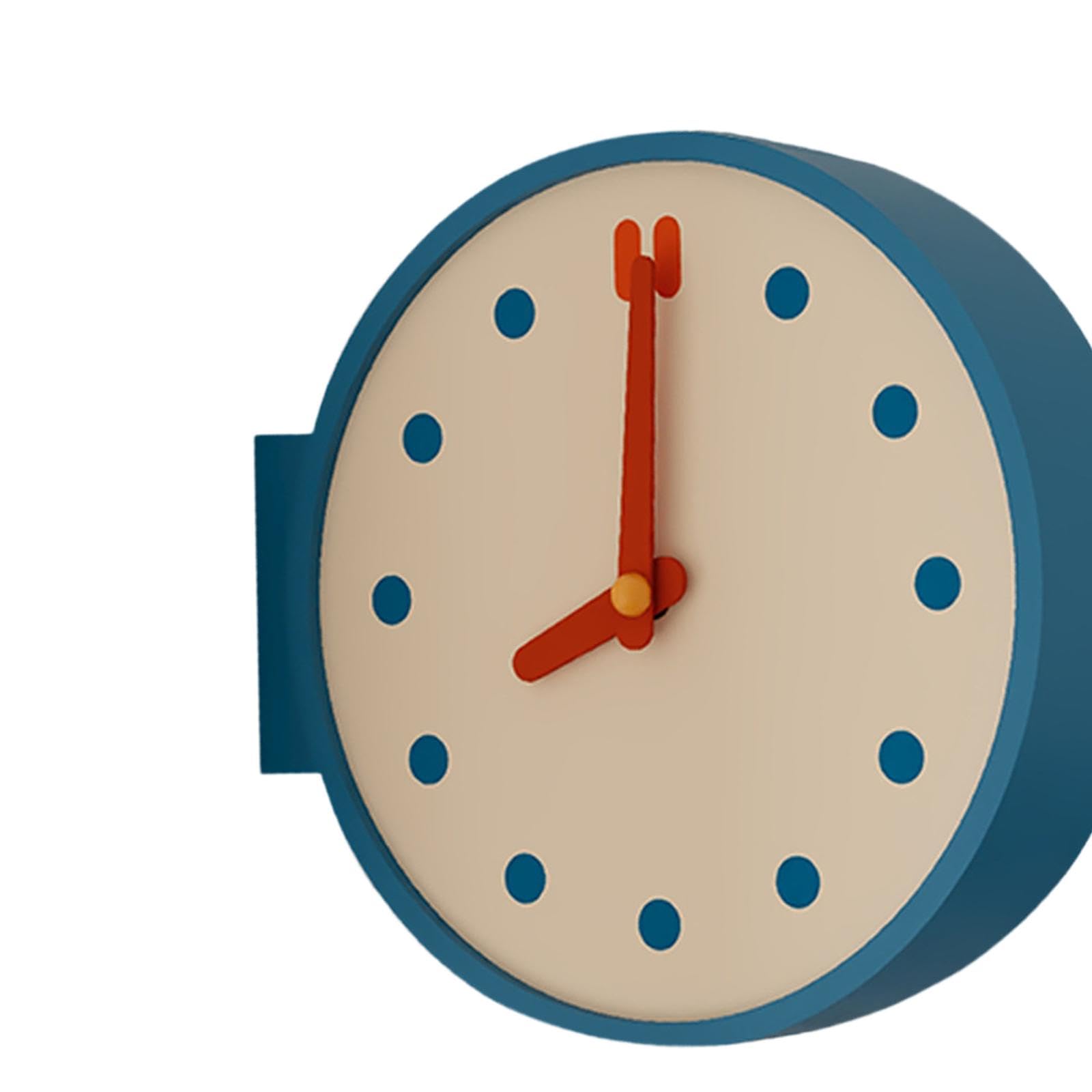 Reloj de Pared de Esquina, Reloj de Escritorio, Adorno de Doble Cara para Hotel, hogar y Oficina.