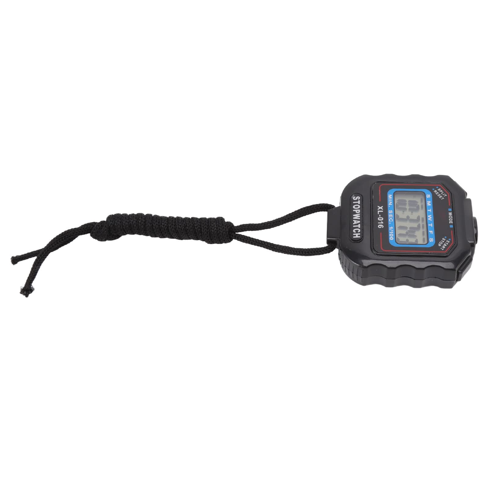 Electronic Stopwatch, Good Sports Stopwatch Ergonomic Design 2 Displays in One Row for Running (Black)-picture-20