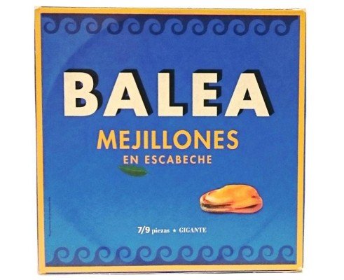 Mejillones Escabeche Balea Ro-280 7/9 Unidades (8 LATAS)