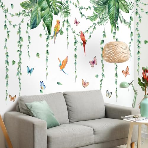 Vinilos Decorativos Hojas Tropicales Removibles en Vinyl miniatura 6