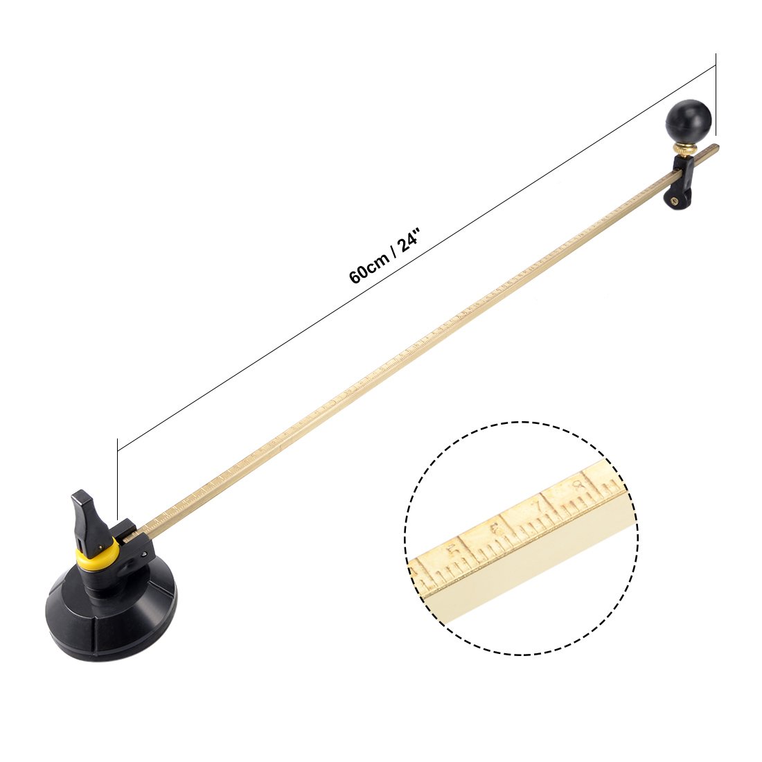 Sourcingmap - Cortador circular de cristal con ventosa, a18022800ux0012