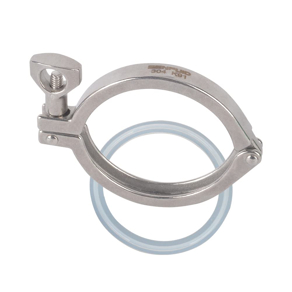 3" Sanitary Tri Clamp 304 Stainless Steel Clover Heavy Duty Pack of 1
