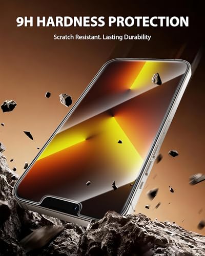 Image of PDDKISS 2 Pack Screen Protector for iPhone 13 Pro Max (2021) /iPhone 14 Plus (2022) 6.7 inch Shatterproof Tempered Glass
