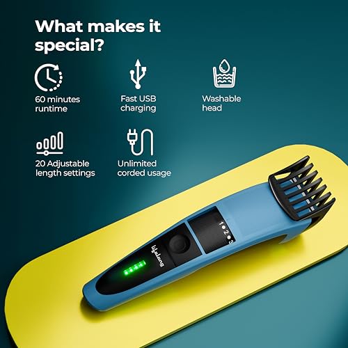 Image of Lifelong Valentine Edition Swift Beard Trimmer for Men| Powerful & Smooth Beard & Hair Trimmer | 60 Minute Run Time | 20 Adjustable Length : 0.5-10 mm| Stainless Steel Sharp Blades|1 Year Warranty