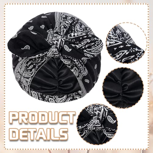 4 Piezas Gorros Satinados para Mujer con Lazo Preanudado miniatura 3
