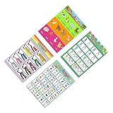 NUOBESTY 4個 幼稚園 ポスター ステッカー 幼稚園 ステッカー 用 幼稚園 学習 アクティビティ ミラー 掲示板 装飾 早期 教育 ポスター