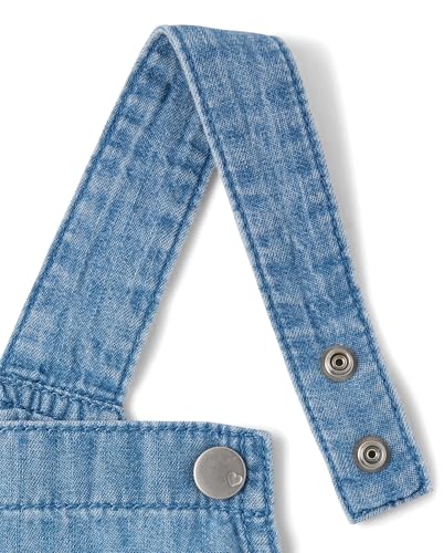 The Children's Place,Baby Girls,and Toddler Long Sleeve Top and Skirtall Dress Set,Peak Wash,5 Years,2