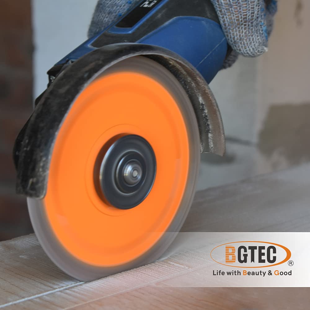 BGTEC Disco da Taglio con Lama Diamantata Turbo Mesh 105mm X per Piastrelle in Ceramica Porcellana Marmo 5 Pezzi