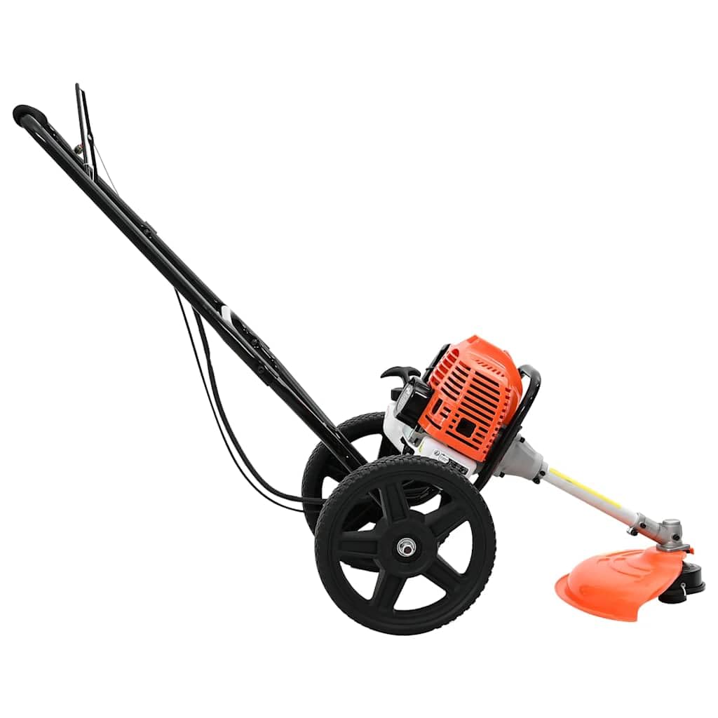 vidaXL Freischneider mit Rädern Orange 52 cm³ 1,45 kW