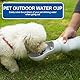 lomdung Hund Wasserflasche, Tragbare Trinkflasche, Leckdichte Outdoor Trinkflasche, BPA Frei, Sicher Langlebig und Faltbar, für Hund und Katze Unterwegs Reisen und Geburtstag