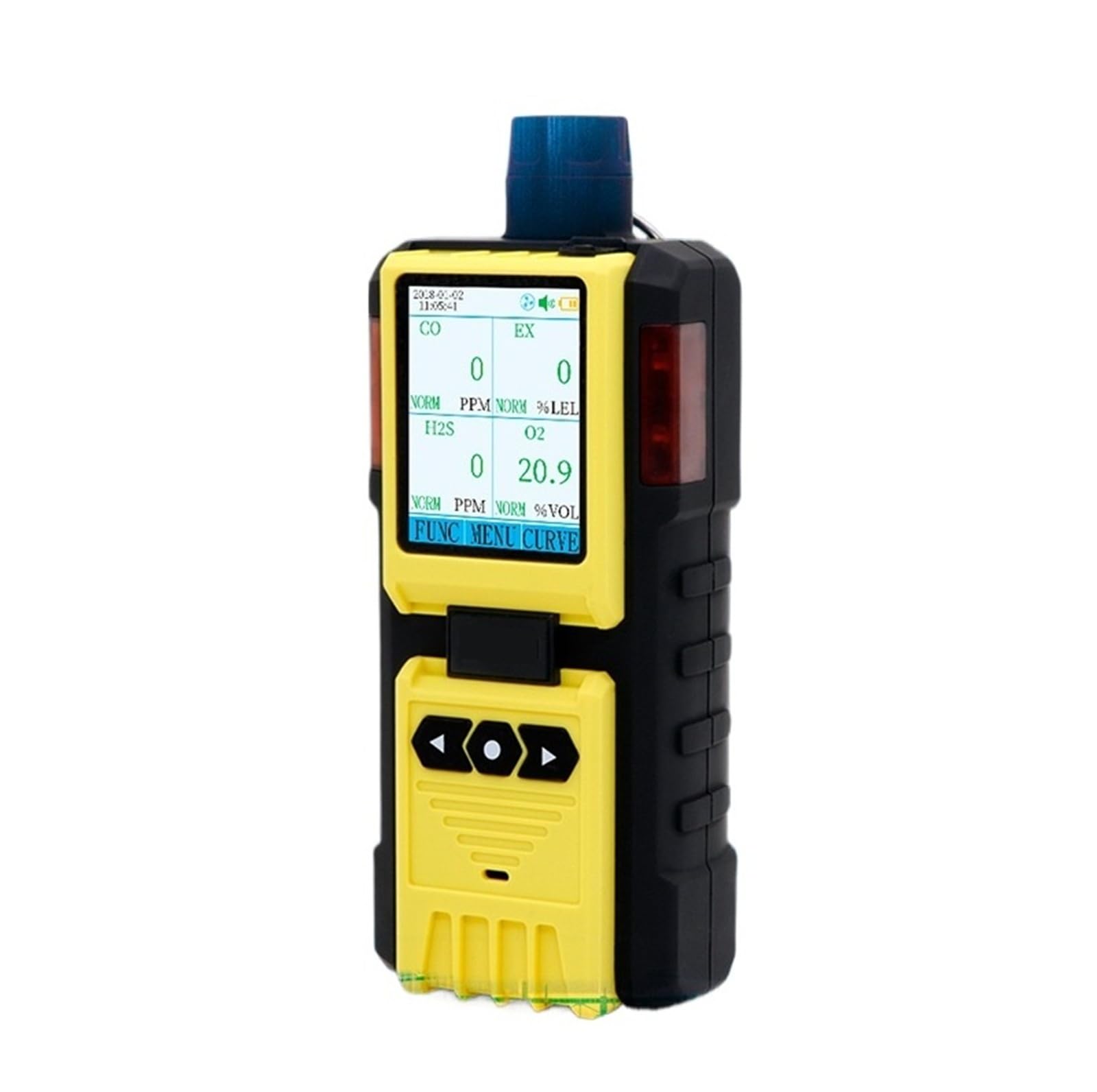 K600 Pumpen-Gasdetektor mit LCD-Display, Ton, Licht, Schock, CO2, CO, H2S, HCL, CL2, Vier-in-Eins-Gasmessgerät for Arbeit und Zuhause Hohe Empfindlichkeit für das Labor(HCL)
