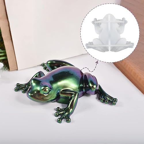 Miniatura 5 de FineInno 4 moldes de resina de animales, moldes de rana, lagarto, caracoles de silicona, moldes de joyería para resina epoxi, decoración del hogar