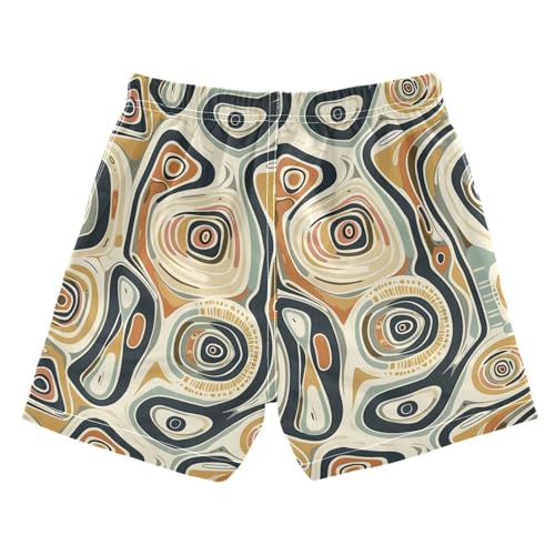 senya Graffiti Geometric Boys Swim Trunks Toddler Shorts Swimwear Boardshorts2