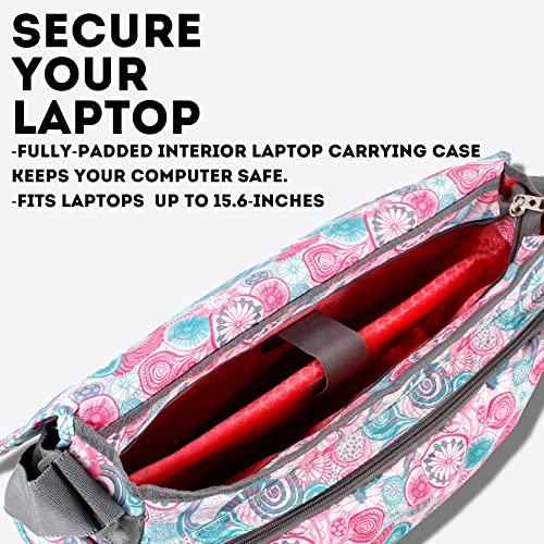 Image of J World New York Thomas Laptop Messenger Bag for Women & Men. Kids Computer Bookbag