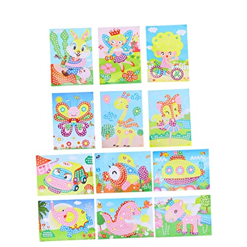STOBOK 3Setsevaeducatiefhandgemaaktspeelgoedkinderenfotodiamantenstickerkinderenknutselenvoorleveringenfoto'Sdiymozaïek - Image 5