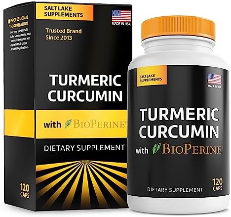 Turmeric Curcumin with BioPerine - Best Absorption Bioavailability and Natural Antioxidant with 95% Curcuminoids for Increased Immunity - 120 Capsules