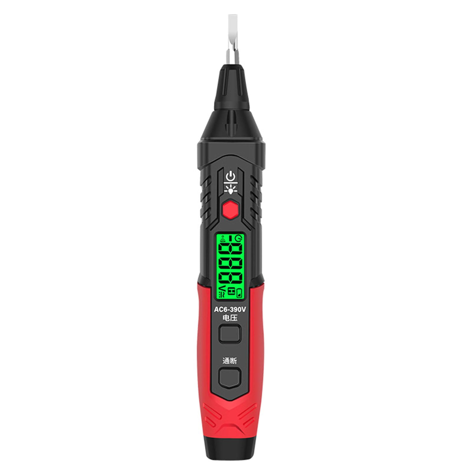 Detector Meter, AC6V-390V Non-Contact Tester with Flashing Light Alarm, Breakpoints Finding Electrical Wire Tester Pen