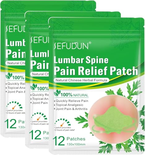 36PCS Pain Relief Patches Heat Patches Back Relieve Pain in Minutes Back Patches for Pain Relief for Arthritis Relieves Muscle Soreness in Back Neck Shoulder-Adhesive Heat Pads Plaster