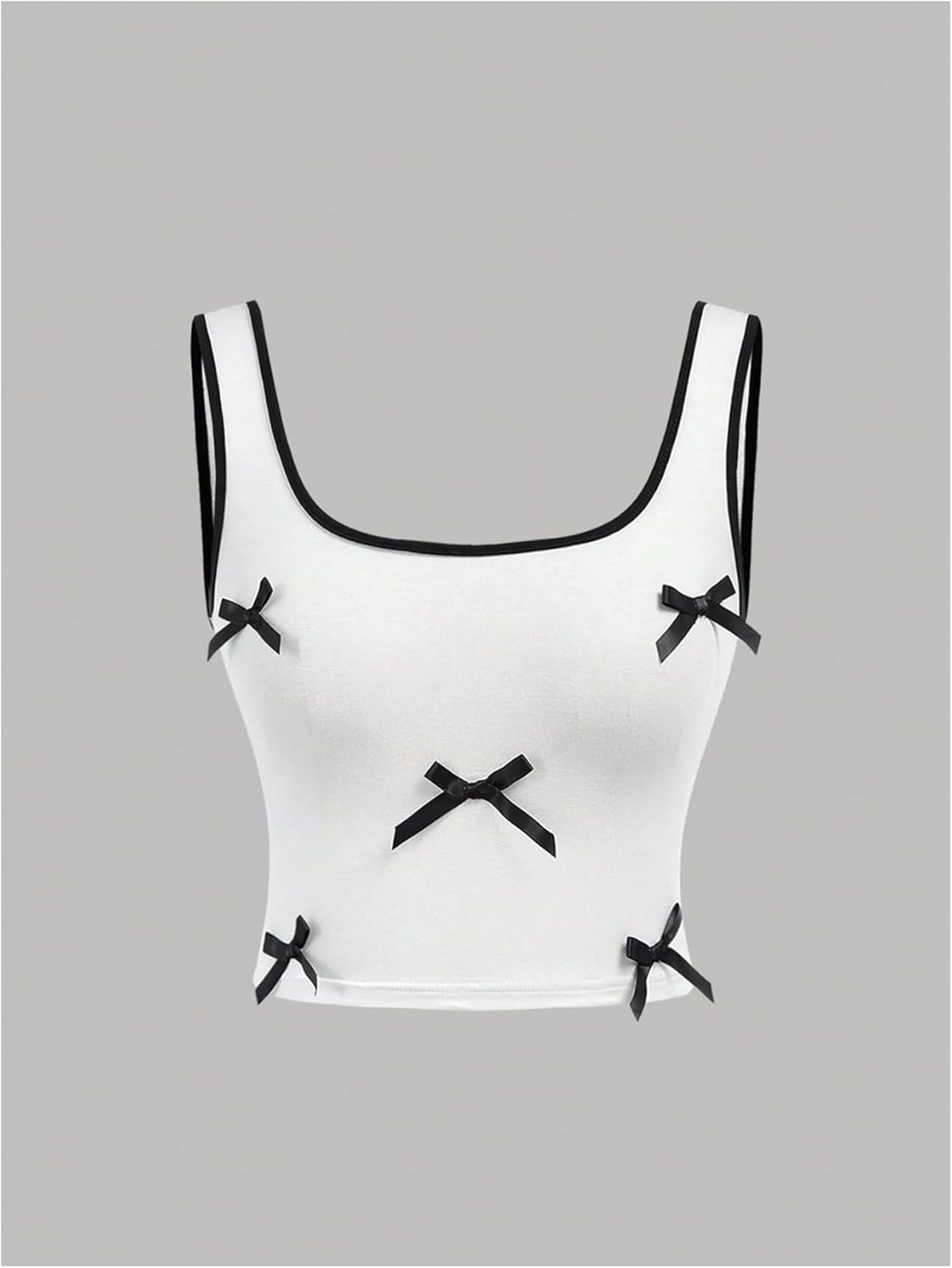 Verdusa Cute Clothes For Girls 2 Piece Bowknot Outfits Sleeveless Crop Tank Tops with Ruffle A Line Skirt Set - Image 3