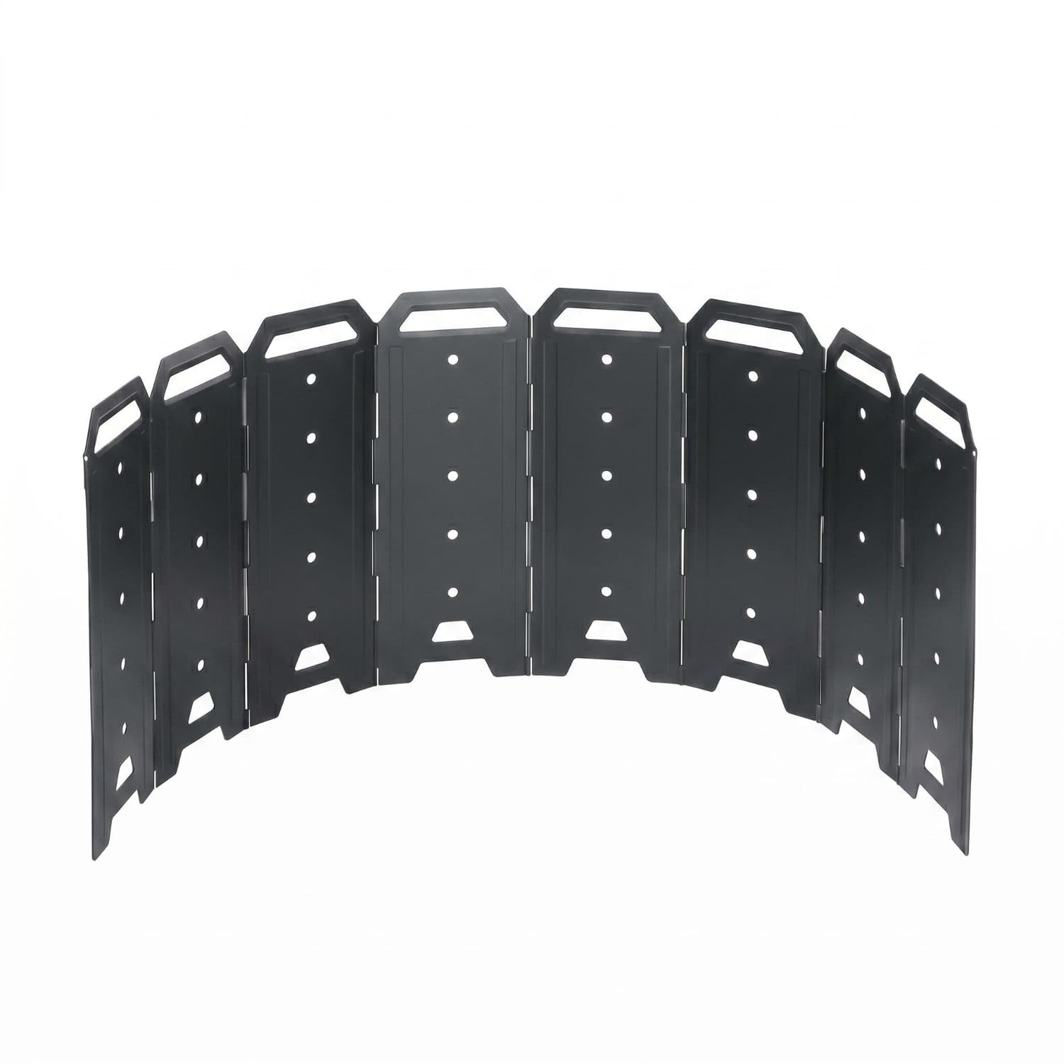 Storage Bag Foldable Fire Fire Ring Windscreen Curved Wood Heater Windscreen Ventilated 8-Panel Metal Screen Portable, 40CM, Yd-40-image-6