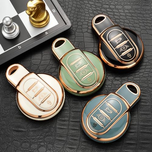 Funda para llave de coche BMW y Mini Cooper con llavero protector 2