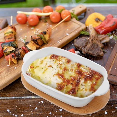 Récipient rectangulaire céramique pour cuisson au four et service de table - 5