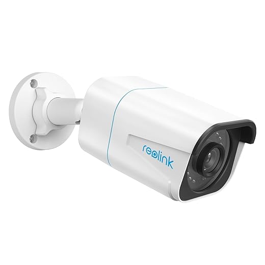 Reolink 4K Caméra IP PoE avec Détection Personne/Véhicule, Caméra de Surveillance Extérieure avec Etanche IP66, Fente pour Carte Micro SD, Vision Nocturne IR, Support Audio, Time Lapse, RLC-810A-8MP