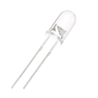 TECHDELIVERS 5pcs 5mm 940nm IR Infrared LED Emitter Transmitter LED Diode Lights Clear DC 1.2V 30mA 100mW for DIY Projects Arduino