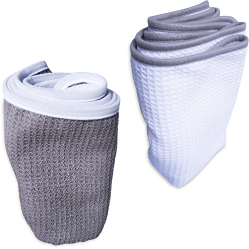 Fitness Gym Towels (2 Pack) for Workout, Sports and Exercise - Soft, Lightweight, Absorbent, Quick-drying, Odor-free, Machine-washable