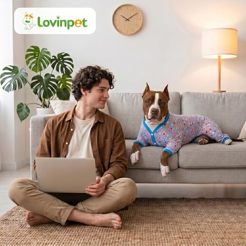 Pijama para Perros Grandes LovinPet XL Gris con Lunares miniatura 7