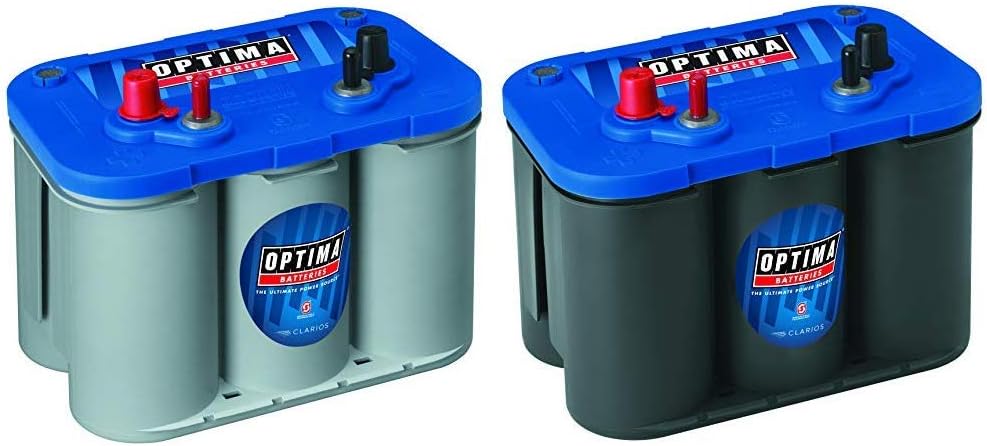 Batteries 8016-103 D34M BlueTop Starting and Deep Cycle Marine Battery + Batteries 8006-006 34M BlueTop Marine Starting Battery