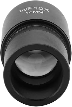 Microscope Eyepiece Lenses, R001 WF10X 16mm Eyepiece for Biological Microscope Ocular Mounting 23.2mm with Scale 0.1mm